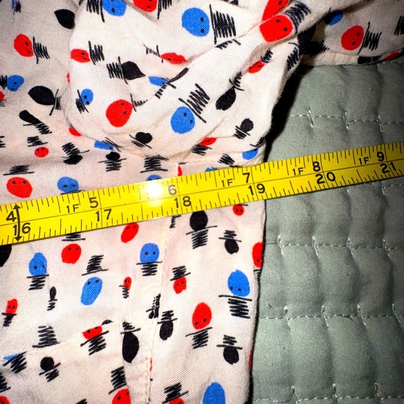 Anthropologie Maeve Womens Calia Pintuck Printed Tunic blouse. Size 6. EUC - Picture 7 of 12